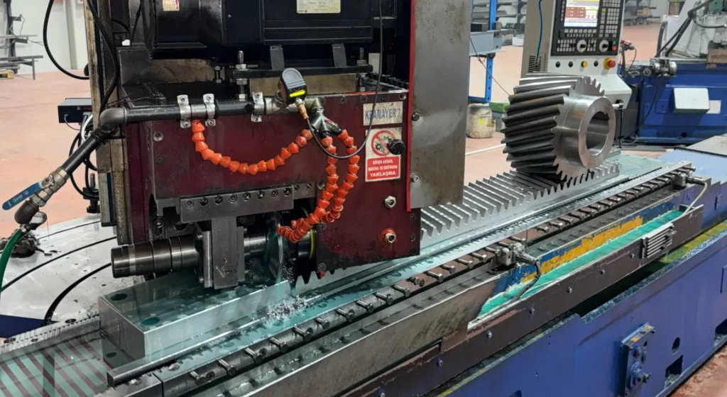 12 Modül Helis Kremayer Dişli Üretimi